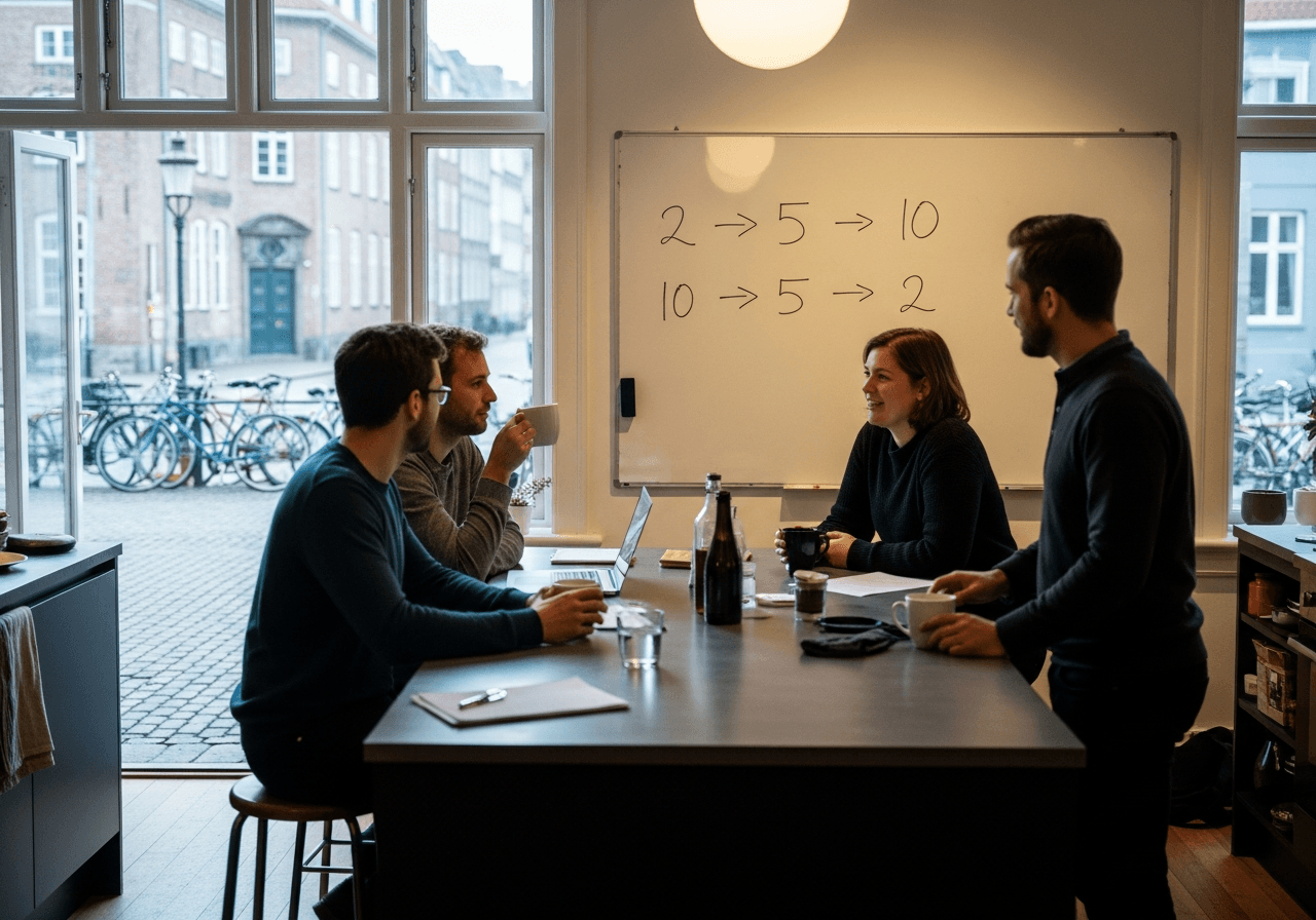 Skalerbart kontor i København: Hvor let er det at op- og nedskalere fra 2 til 10 personer? (Nordesk-data)