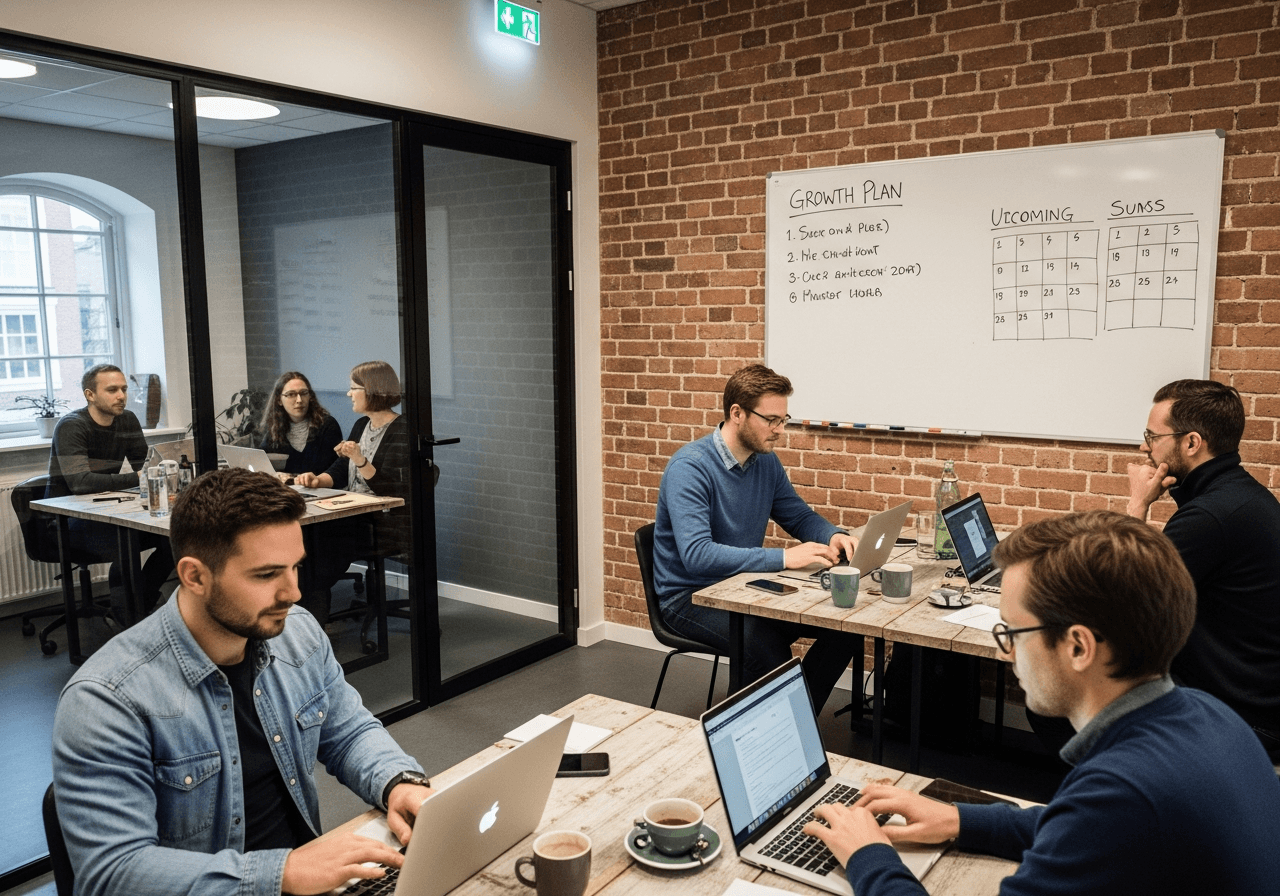Fra 3 til 8 personer: den bedste kontorløsning i København i hvert væksttrin (med Nordesk-data)