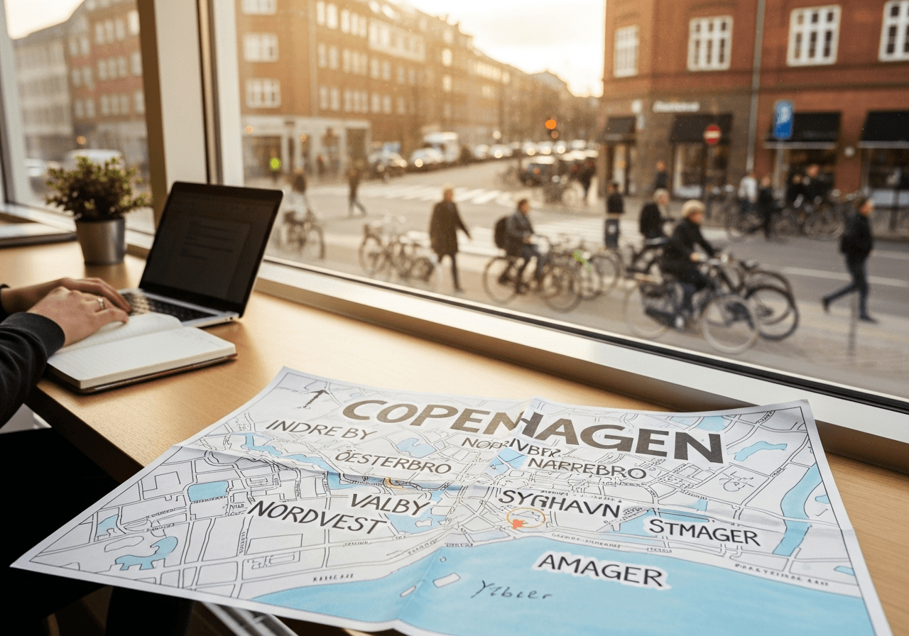 Hvor i København er der flest kontorfællesskaber – og hvad betyder det for dig som lejer? (bydel for bydel)