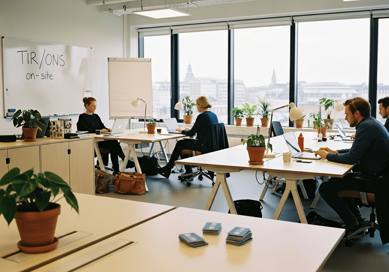 Hvor meget kontor har I egentlig brug for i 2026? En guide til hybridteams i København (2–3 dage om ugen)