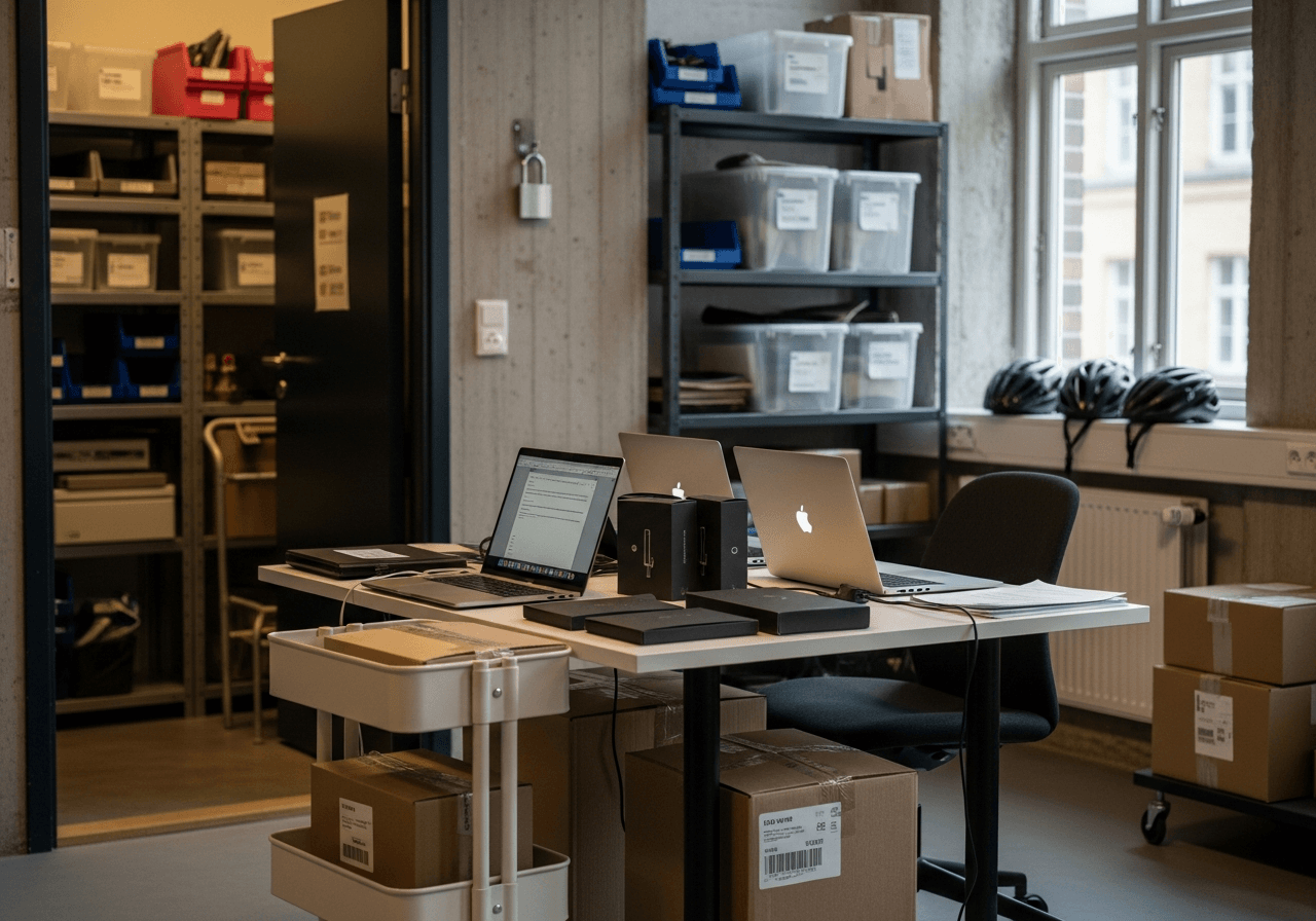 Kontorplads i København med lagerplads: til webshops, agency-teams og produktstartups (Nordesk-data)