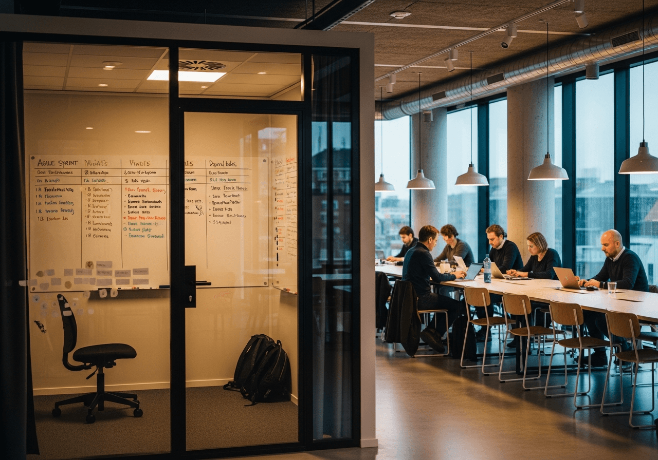 Privat kontor vs. åbent kontormiljø i København: Hvad vælger virksomheder faktisk? (Nordesk-data bydel for bydel)