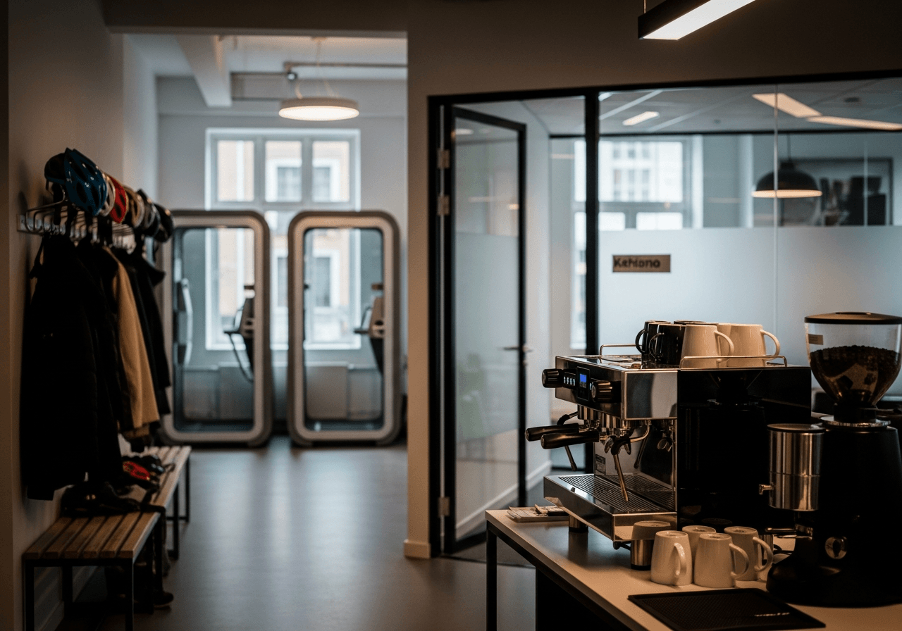 Faciliteter i kontorfællesskab i København: Hvad får du i budget, mellemklasse og premium?